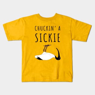 Bin Chicken Chucking A Sickie Kids T-Shirt